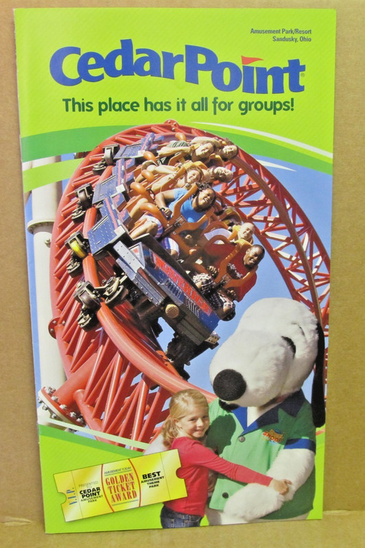 2011 Cedar Point Amusement Park ~ Group Booklet with Photos and Park Map Inside