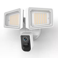 Floodlights Cam Wired Plug-In Smart Security Camera with Motion Activated LED Li
