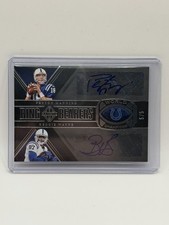2018 Panini Majestic Peyton Manning Reggie Wayne Dual Ring Bearers Auto /5