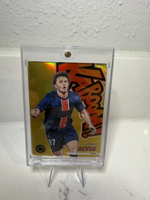 JOAO NEVES #14 2025 PANINI PRIZM FIFA CLUB WORLD CUP GOLD KABOOM 10/10 !!! 💥PSG