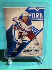 2024-25 Upper Deck Credentials Blue #58 Alexis Lafreniere /299 Rangers