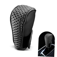 Car Gear Shift Knob Covers, Leather Non-slip Shift Knob Protector, Scratch