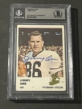 JIMMY ORR 1961 FLEER ROOKIE SIGNED AUTOGRAPHED CARD BECKETT BAS AUTHENTIC