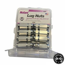 McGard 64806 Hex Lug Nut Pkg/8 9/16-18 Duplex Cone Seat 7/8 Hex 2.5"Oal-Chrome
