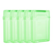 4.5" x 3.2" Hard Drive Disk Case, 5Pcs Plastic Hard Disk Storage Case, Green