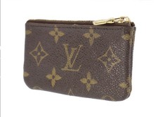 Authentic Louis Vuitton Key Pouch Chain Card Holder Monogram