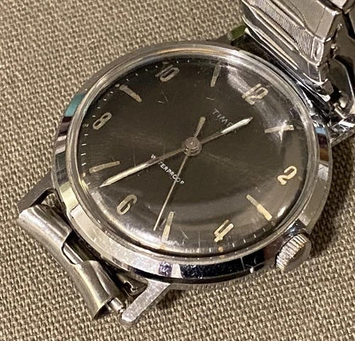 Vintage Timex Marlin Men's Watch Manual Winding Analog Round