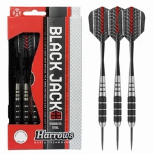 Harrows Black Jack Stainless Steel Precision Darts - Made In England - 20g