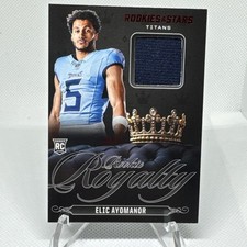 2025 Rookies & Stars - Elic Ayomanor - Rookie Royalty Patch #RR-EVR - Titans