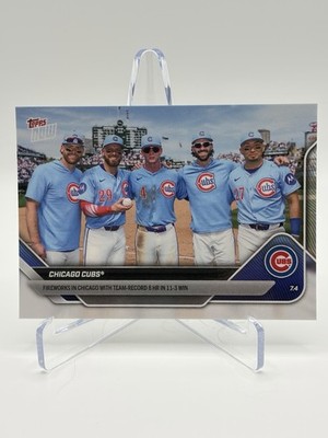 2025 Topps Now Chicago Cubs Kelly/Busch/PCA/Swanson/Suzuki 8 Home Runs #383 Base