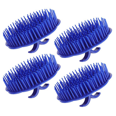 Segbeauty Palm Brush Haar, 4Pcs Scalp Massager Shampoo Brushes Männer Bart Kamm