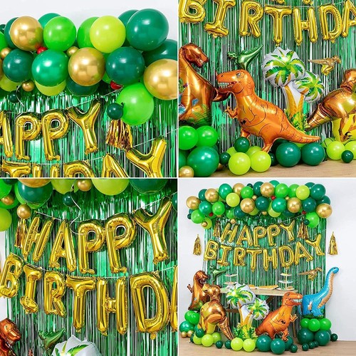Dinosaur Party Decorations 101Pcs Set with Dinosaurs Balloons, Happy Birthday... - Picture 3 of 7