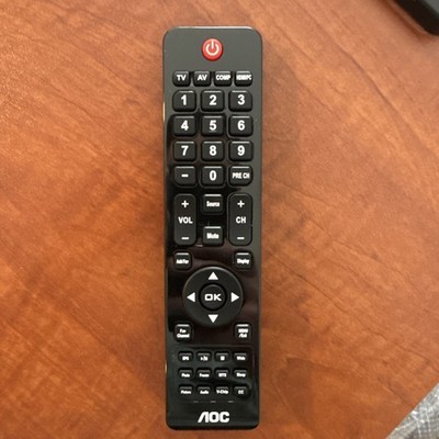 AOC TV Remote Control 98GR7BDBNEACD, Black TESTED Working NEW