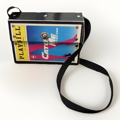 Retro Catch Me If You Can Recycled theater Playbill Broadway Event Handbag Purse