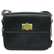 Borsa a tracolla CELINE in pelle nera oro