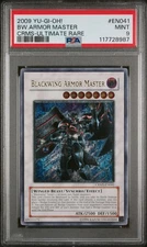 2009 YUGIOH CRMS-EN041 BLACKWING ARMOR MASTER ULTIMATE PSA 9 MINT #117728987