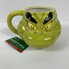 NEW Dr. Seuss The GRINCH 16 oz Ceramic Mug Sleigh Bell Coffee Christmas Gift