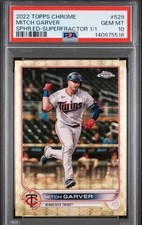 Marketplace image: 2022 Topps Chrome Sapphire #529 Mitch Garver Superfractor 1/1 PSA 10