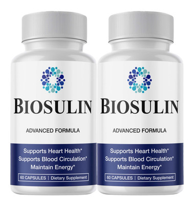 (2 Pack) Biosulin Capsules   Blood Wellness Support for Health Circulation