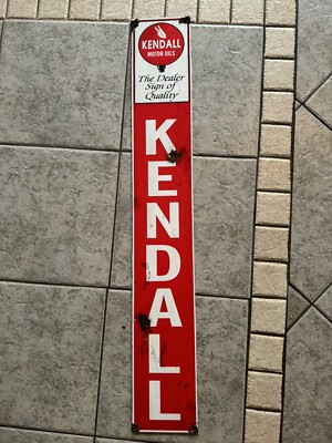 antique style barn find look Kendall Motor Oil Dealer Sales Service Sign