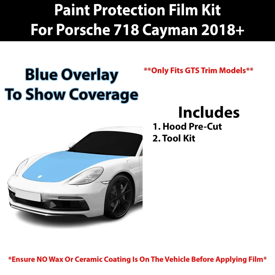 Pre Cut Paint Protection Clear Bra PPF Kit for Porsche 718 Cayman (GTS) 2018+ - Image 2 of 4