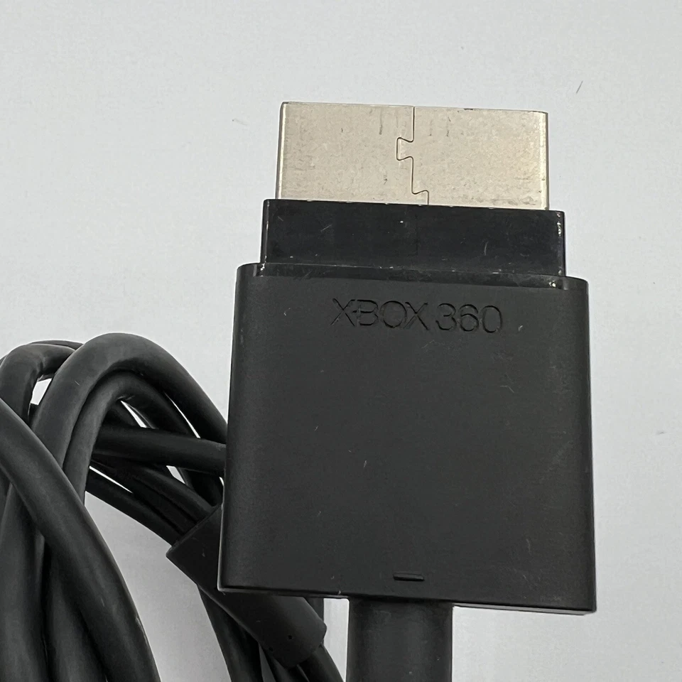 Genuine 360 S Slim Black Composite AV Cable Official OEM Microsoft XBOX - Image 4 of 4