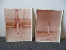 NASA MSFC REDSTONE ROCKET FRIENDSHIP 7 MERCURY 1ST GEN PHOTOS(2) 1961 -EKC KODAK