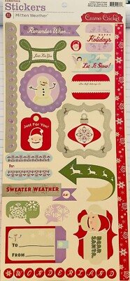 Cosmo Cricket MITTEN WEATHER cardstock stickers~BN~Adorable! Quick Ship!
