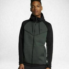 NWT Nike Tech Fleece Windrunner Hoodie Jacket Outdoor Green Black 2XL 885904 372