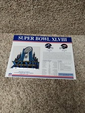 SUPER BOWL 48 Seahawks Broncos OFFICIAL SB XLVIII NFL PATCH 2014 Willabee Ward