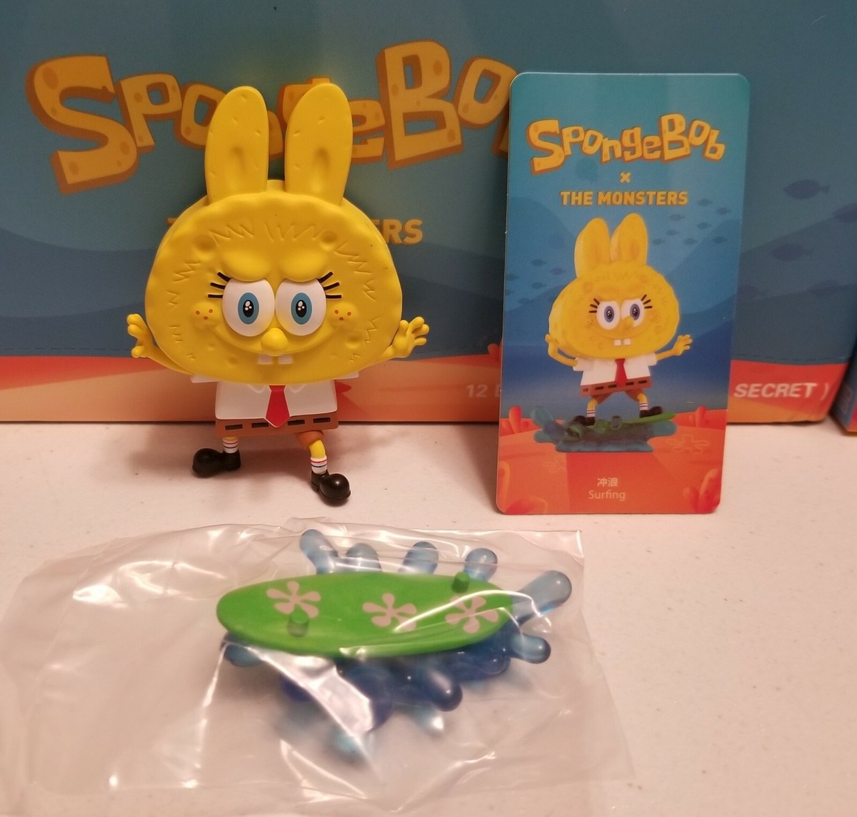 Pop Mart SpongeBob x Labubu The Monsters Surfing Mystery Pop Mart SpongeBob x Labubu The Monsters Surfing Mystery