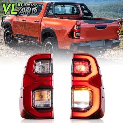 Pair LH+RH Tail Light Rear Lamp Non LED For Toyota Hilux Ute