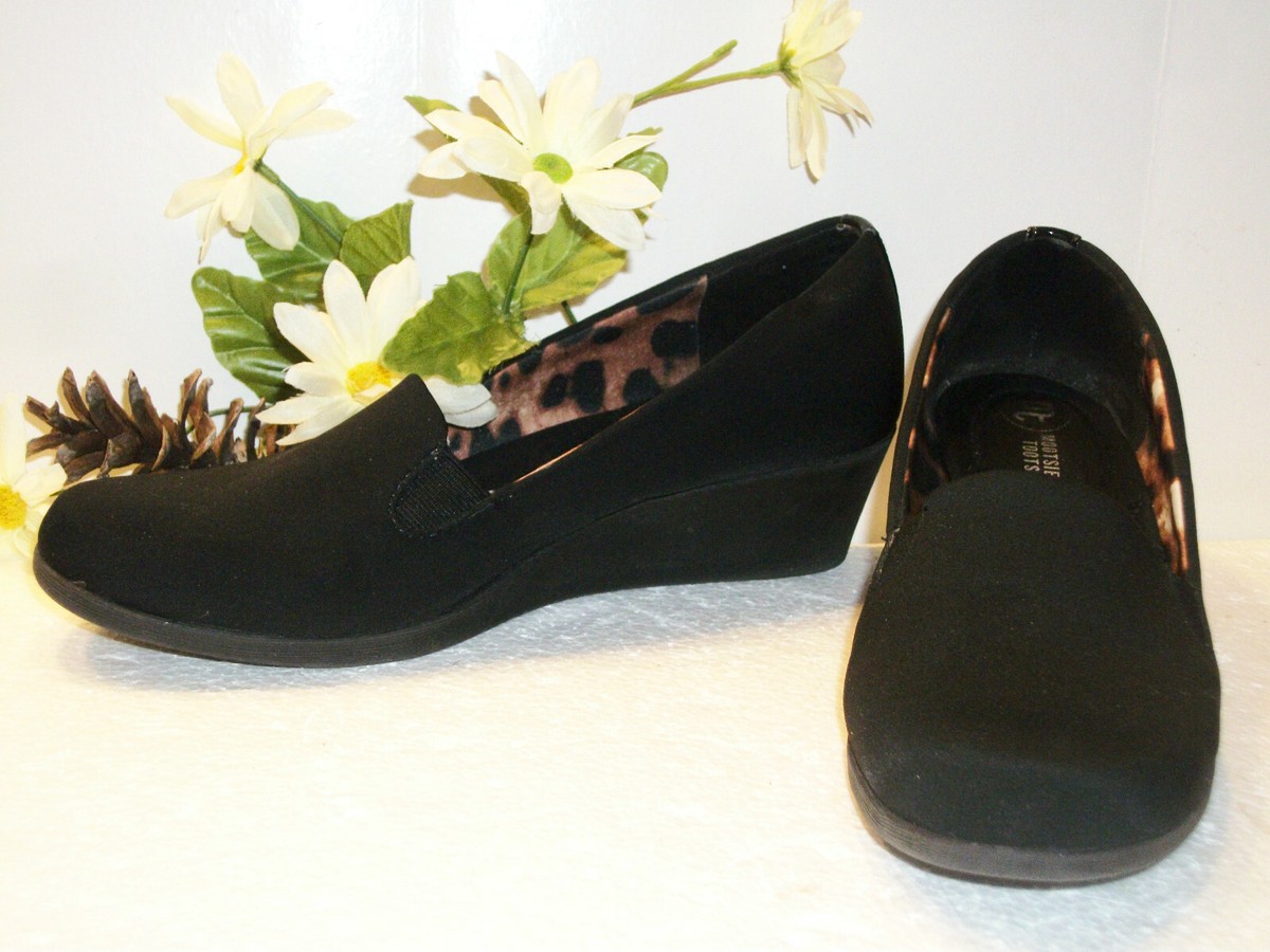 Chaussures Noires Mootsies Tootsies Pointure 8,5 M - à Enfiler (slip On), Occasion Très Bon état