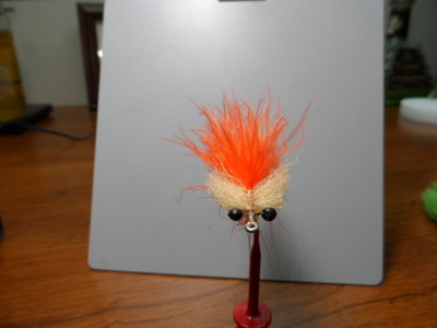 Saltwater flies Classic MarabouTan and Orange tarpon Toad Gamakatsu Size 1/0