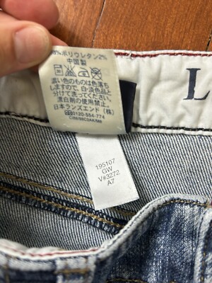 Jean Lands' End Coupe Bootcut - Taille 8 - Délavé à La Pierre - Original - 26cm