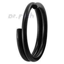 50Pcs Split Rings Fishing Stainless Steel Saltwater Treble Hooks Connector