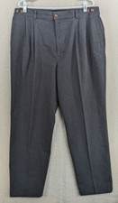 FARAH Stretch Men  s Pleated Casual Pants Gray Color Size 36 - 40W X 31L