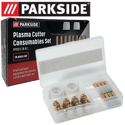 Parkside 18 Ps Plasma Cutter Consumables Accessories Set Welding Cutting Nozzles - Image 1 of 4