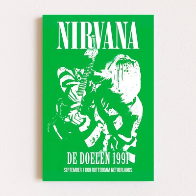 Nirvana Retro Vintage Concert Heavy Metal Band Poster Print | eBay