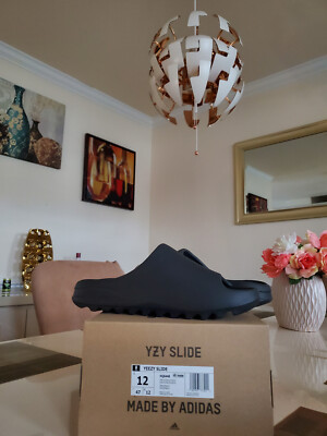 Adidas Yeezy Slide Onyx (2022/2023) Kanye West HQ6448 Sz 12 | eBay