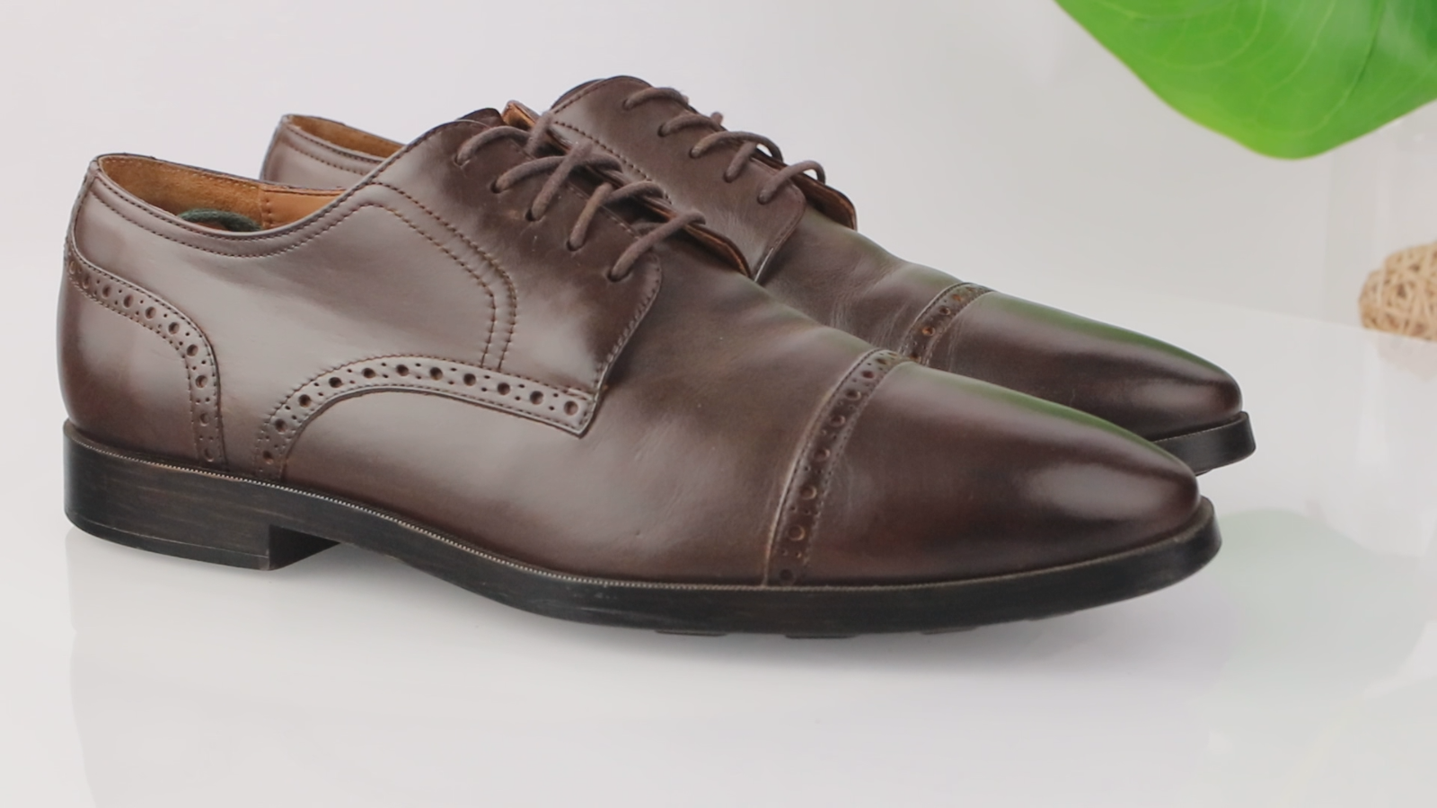 SAOLA Scarpa elegante Cole Haan da uomo Jefferson Grand Oxford taglia 11 M marrone cognac punta a cappuccio