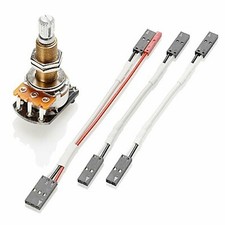 NEW Genuine EMG LONG SPLIT SHAFT 25K Solderless VOLUME POT w/ Hardware Included