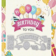 Happy Birthday Birthday Wishes Metal Die Cuts,Happy Birthday Balloon Cutting ...