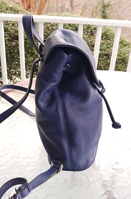 Coach SMALL F24385 Park Periwinkle Blue Leather Backpack w