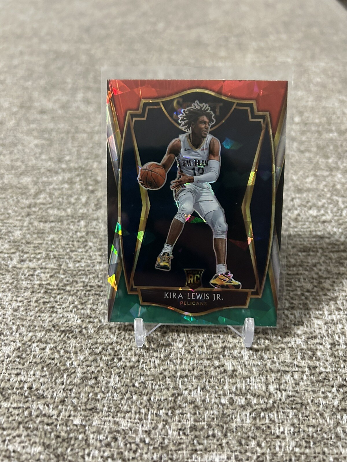 2020-21 Panini Select #178 Kira Lewis Jr RED WHITE GREEN CRACKED ICE Rookie Card