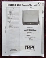 Sams Photofact 4722 Service Manual for JVC AV-27260/AR, AV-27260/AS, AV-27260/AZ