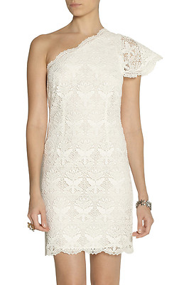 $2320 Emilio Pucci One Shoulder Macrame Lace Mini Dress Size 44 | eBay