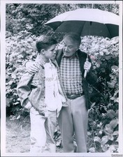 1987 Photo Richard Kiley Trey Ames On A Year In The Life Premiere Television 7x9