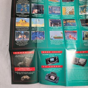 Sega Dreamcast Genesis Saturn Lot Console Game Instruction Manuals Ad Posters