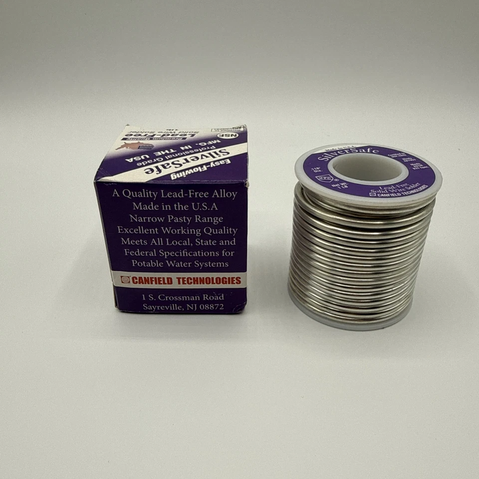 Soldadura de alambre sin plomo SilverSafe 1 lb. Carrete - Hecho en Estados Unidos 🇺🇸  Foto 3 de 4